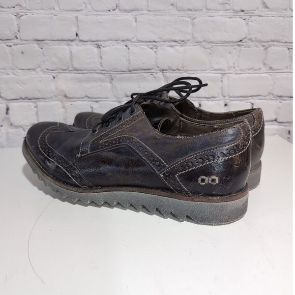Bed Stu Larino Wing II Taupe Dip Dye Distressed Men\'s Size 12 Wing Tip Oxford main image 10